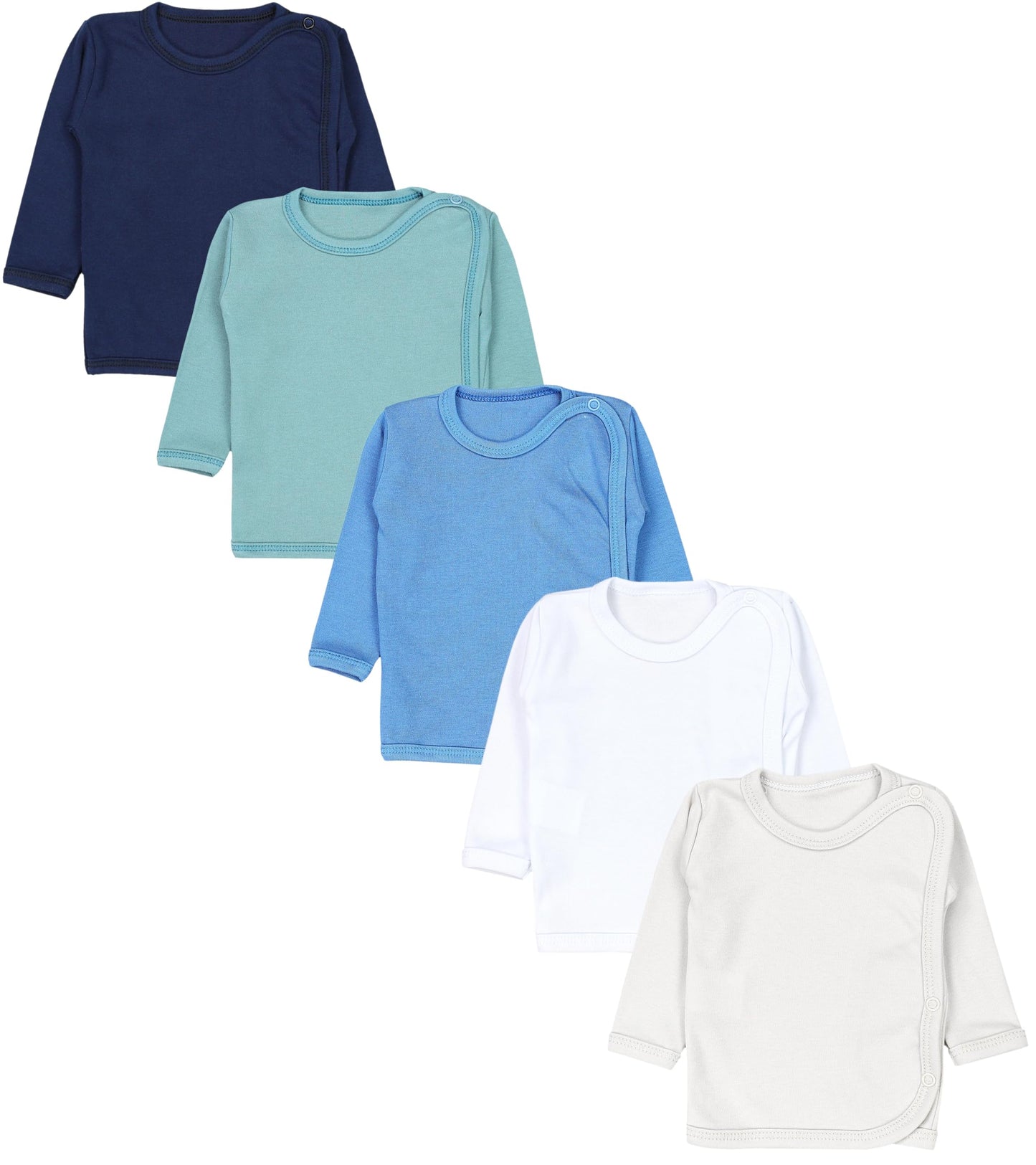 TupTam Unisex Baby Wickelshirt Langarm 5er Pack