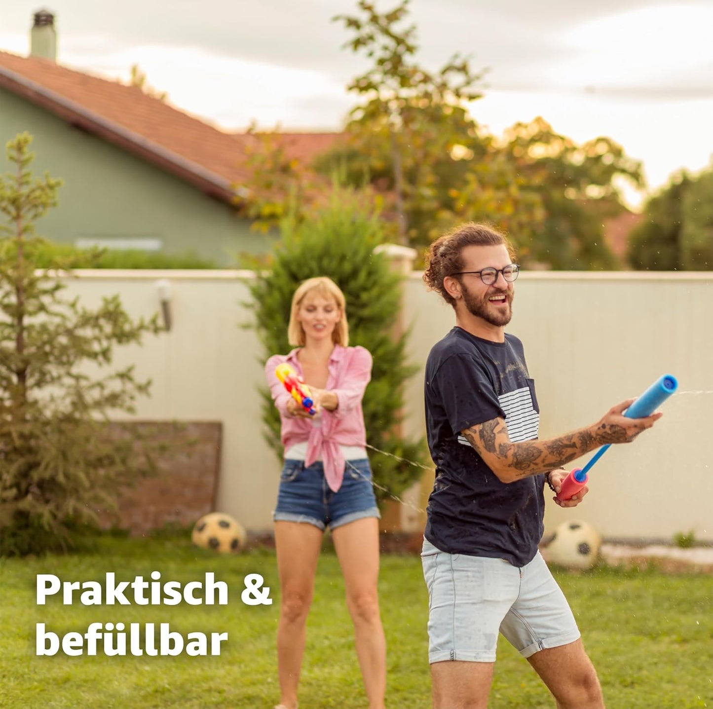 3er Wasserpistolen Set - ca. 15 cm mit großer Reichweite Wasserspritzpistole Spritzpistole klein mini für Kinder