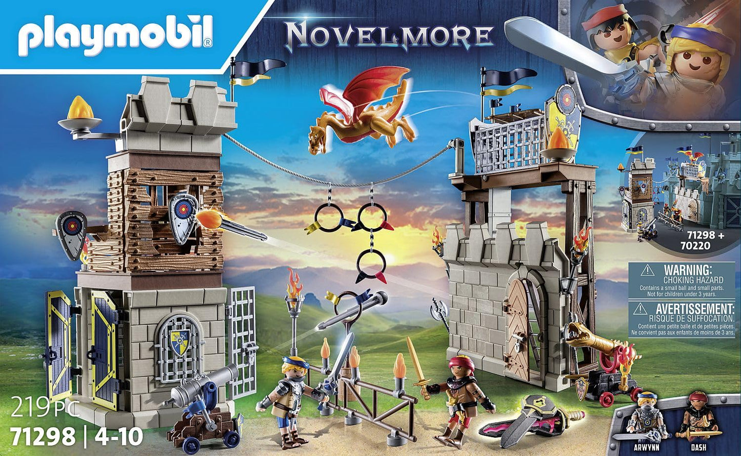 PLAYMOBIL Novelmore 71642 Arwynns Castle, Knight's Castle, Includes Three Knights and Numerous Accessories for Realistic Battles, Action-packed Toy for Children from 4 Years
