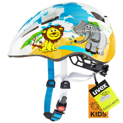 uvex Kid 2 - Lightweight bicycle helmet for children - individual size adjustment - expandable with LED light 