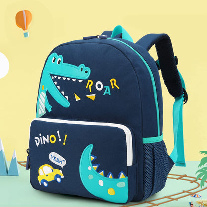 willikiva Car Dinosaur Toddler Kids Backpack for Boys and Girls Kids Waterproof Preschool Bag