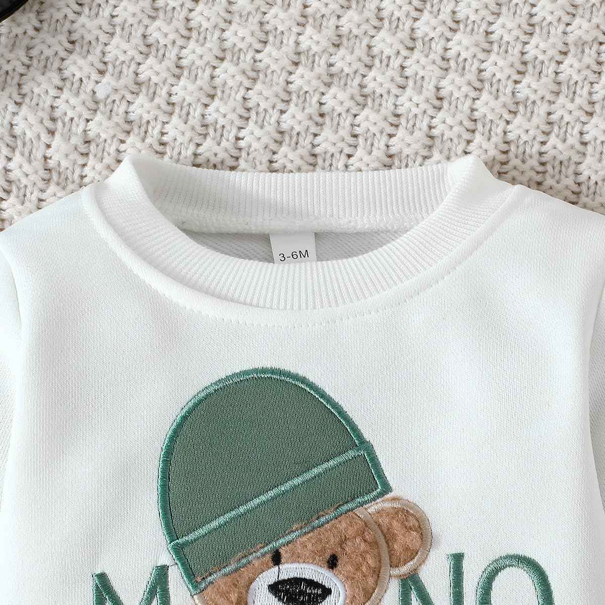 Toddler Baby Boys Outfit Colour Block Letter Print Sweatshirt Top + Plain Trousers Baby Autumn Spring 2-Piece Clothing Set