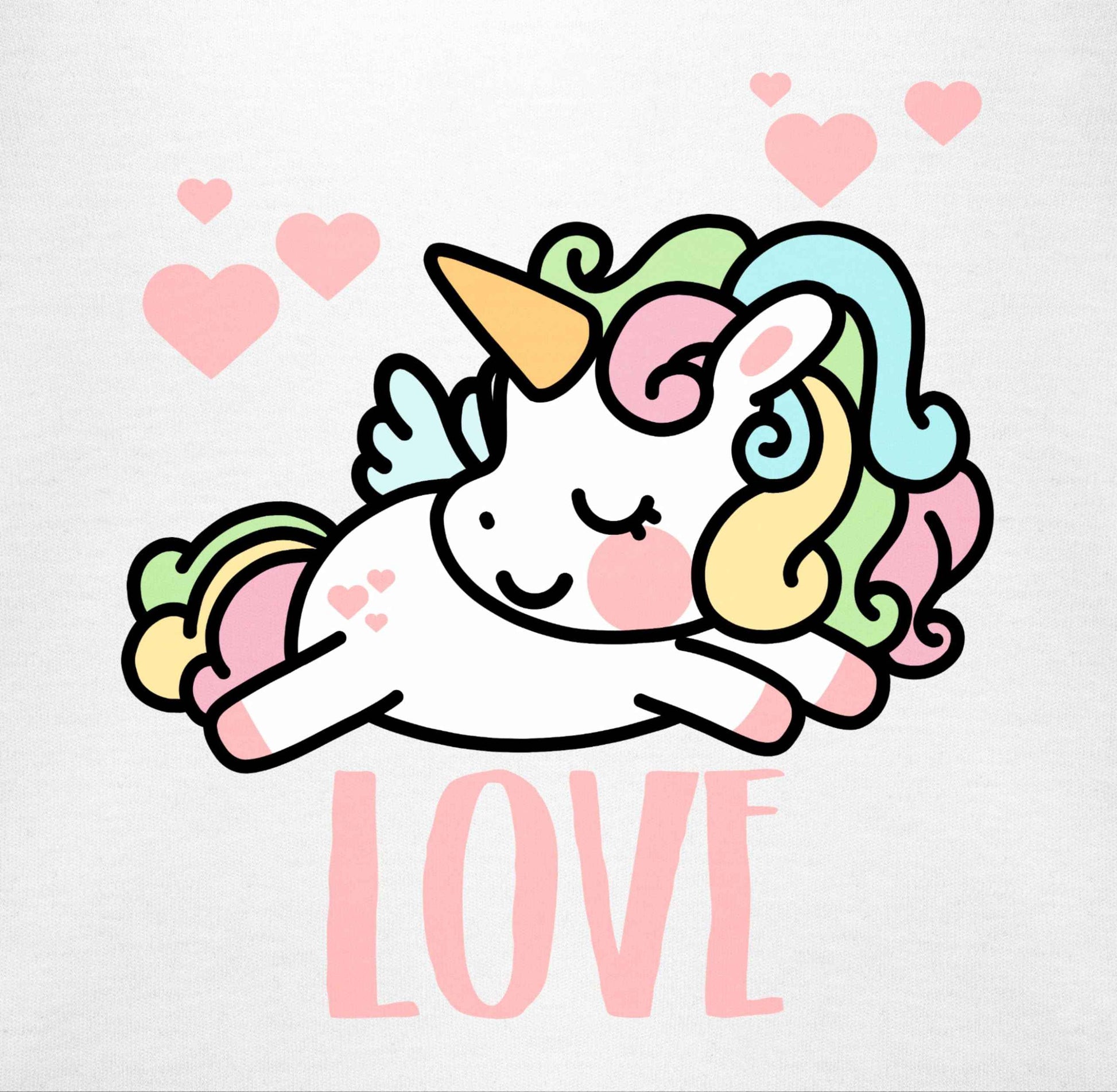 Shirtracer - Baby Body Junge Mädchen - Partner - Valentinstag Einhorn