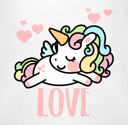 Shirtracer - Baby Body Junge Mädchen - Partner - Valentinstag Einhorn