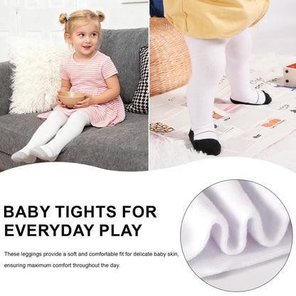 Baby Tights Children's Tights for Girls Boys Cotton Children's Tights 3 Pairs Crawling Tights Stockings Leggings 0-24 Months