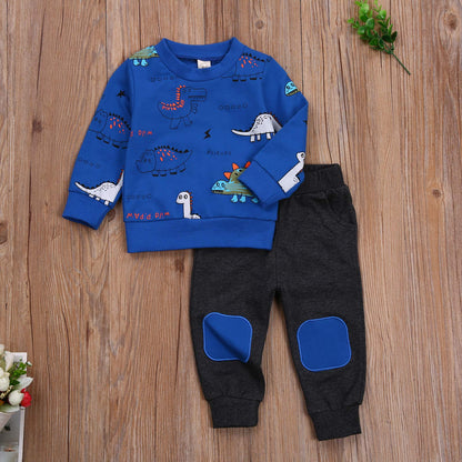 Geagodelia Baby Boys’ Clothing Set with Long Sleeve Top and Trousers