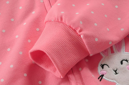 EULLA Children's Girls' Zip Up Hoodie Sweat Jacket Hooded Jacket Hooded Jacket Hoodie Long Sleeve Cotton Unicorn Pullover Hoodie Sweatshirt with Zip 92 98 104 110 116 122