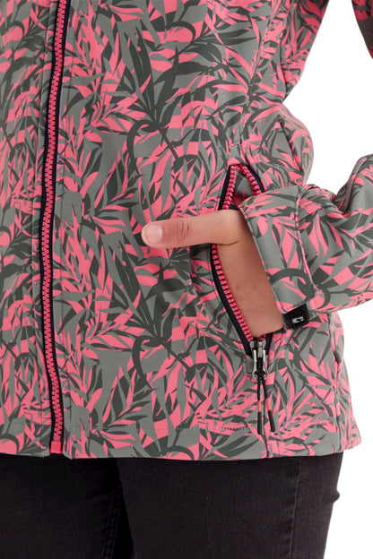 Killtec Girls' Softshell Jacket Print Softshell Jacket / Outdoor Jacket with Hood