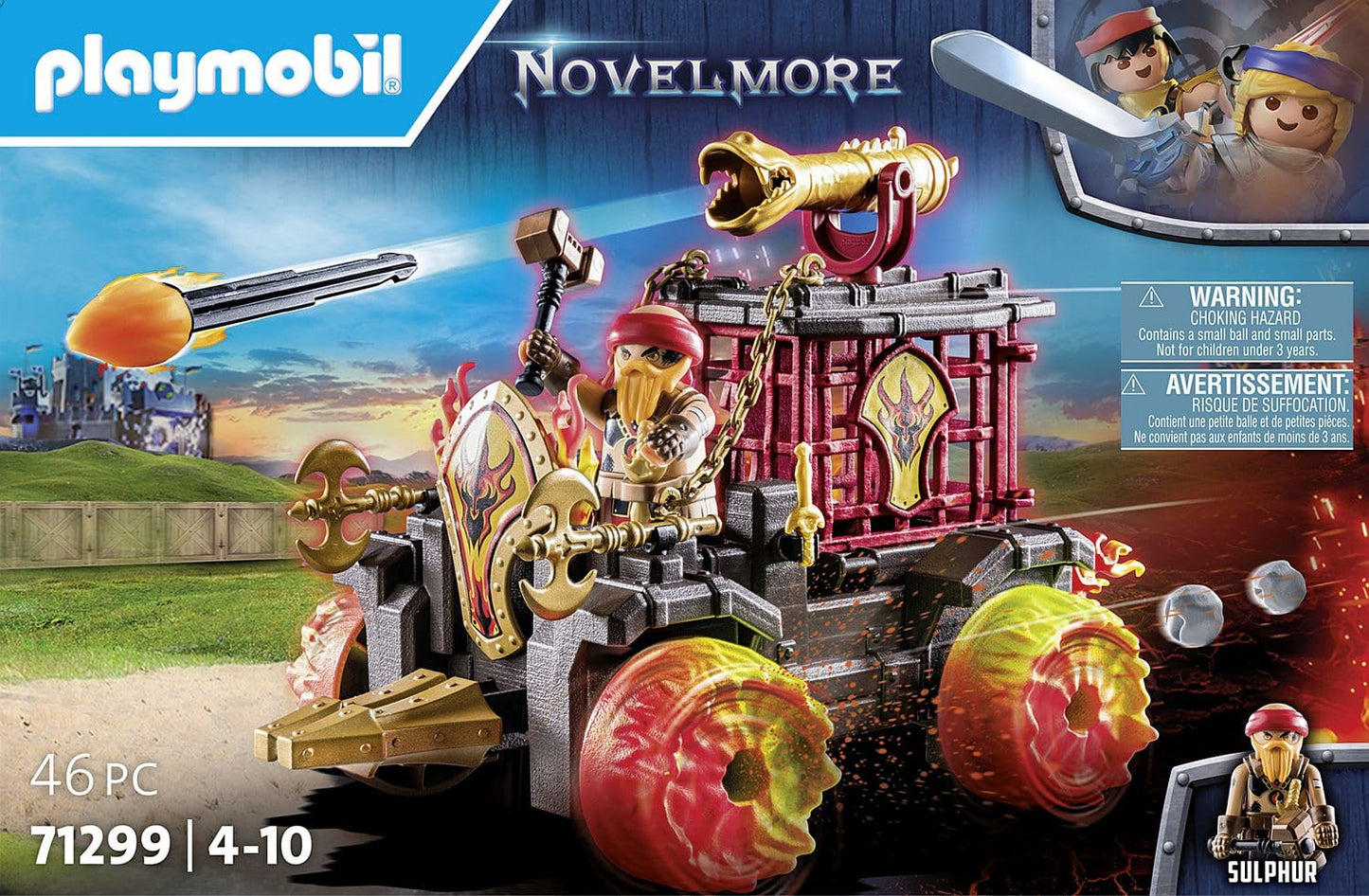 PLAYMOBIL Novelmore 71642 Arwynns Castle, Knight's Castle, Includes Three Knights and Numerous Accessories for Realistic Battles, Action-packed Toy for Children from 4 Years