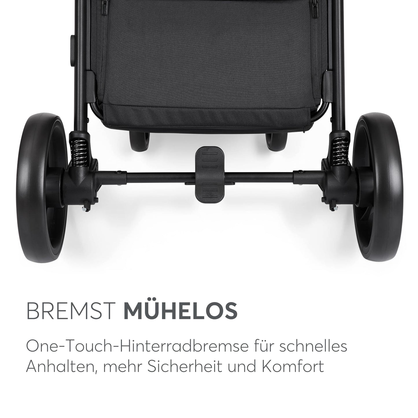 KikkaBoo Reisebuggy Kinderwagen URBAN, Buggy mit Liegefunktion ab Geburt bis 22 kg, Klein Zusammenklappbar, Leicht, EVA Räder mit Federung, Höhenverstellbarer Griff, Beige