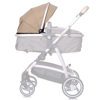 Lalalux Babyboomer leichter Kombikinderwagen Komplettset, Multifunktions-Kinderwagen, klappbar, sportlich, universell, doppelte Federung, inkl. Tasche, Regenschutz u.v.m. Für Kinder bis 36 Monate - Meloni2