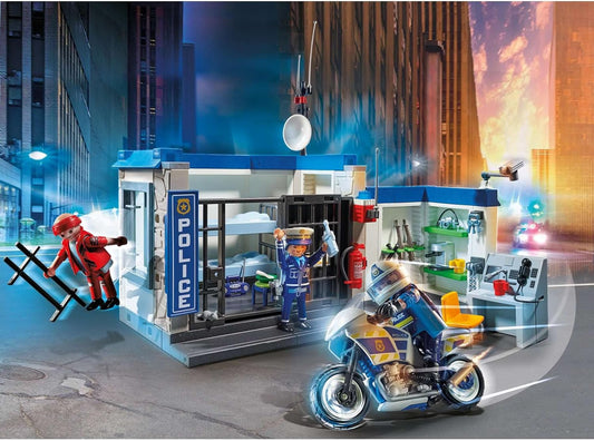 PLAYMOBIL City Action 70568 Polizei: Flucht aus dem Gefängnis, Für Kinder von 4-10 Jahre