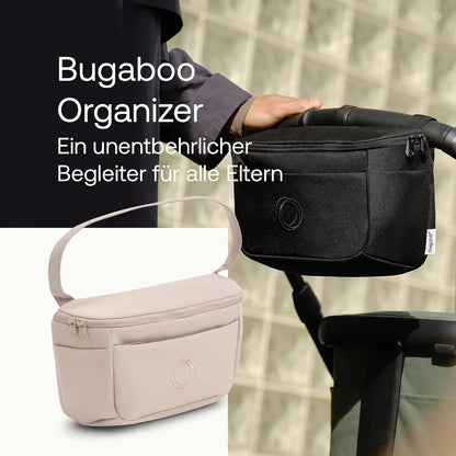 Bugaboo Kinderwagen Organizer-Tasche mit leicht zugänglichen Fächern. Praktisches Accessoire für alle Baby-Essentials in Desert Taupe