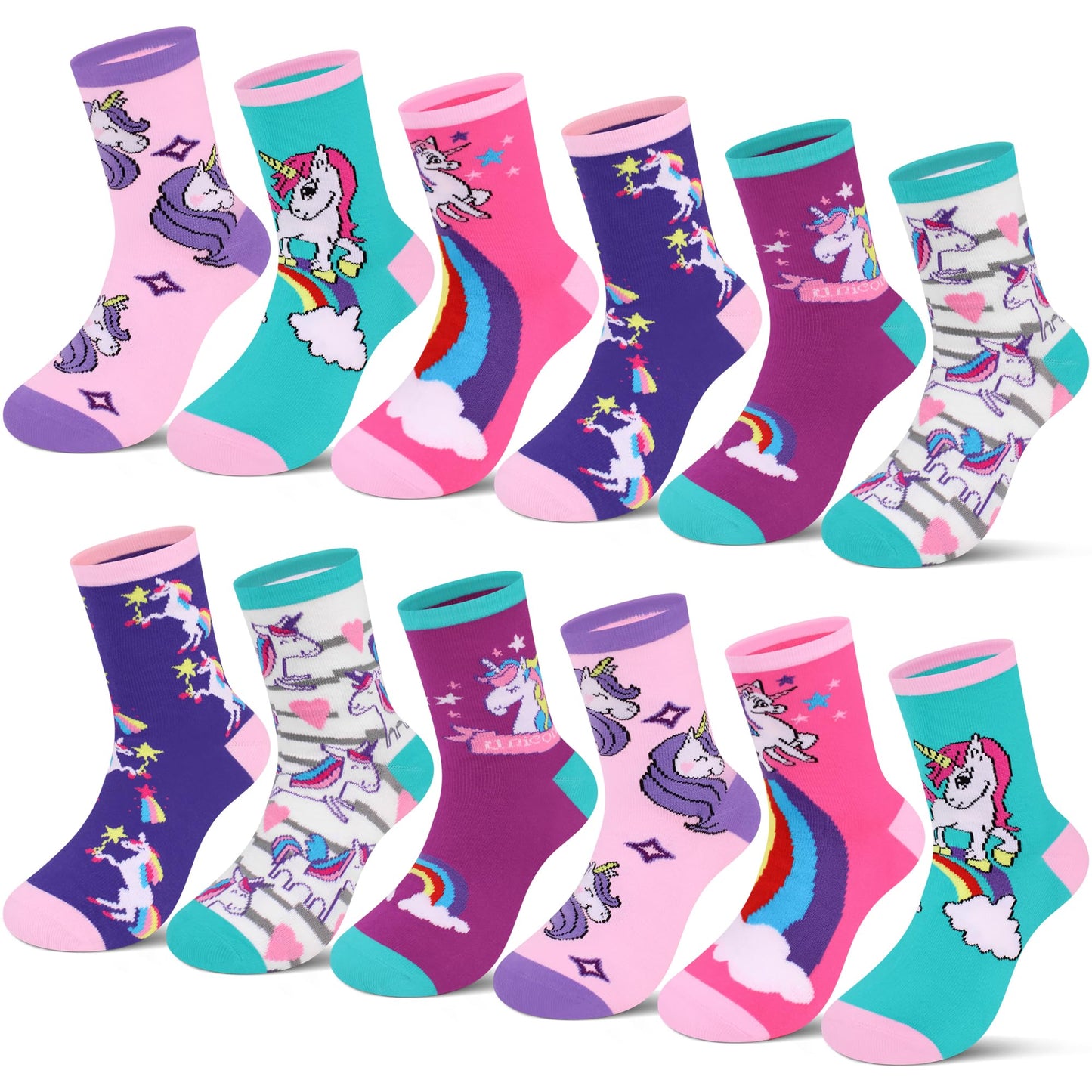L&K-II 10er Kindersocken Mädchen Sneakersocken Baumwolle Mehrfarbig bunt Frühling Herbst 2823