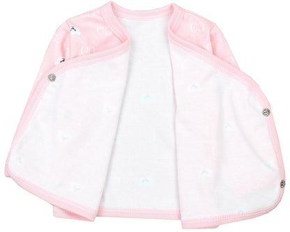 TupTam Baby Mädchen Langarm Wickelshirt Baumwolle 5er Set
