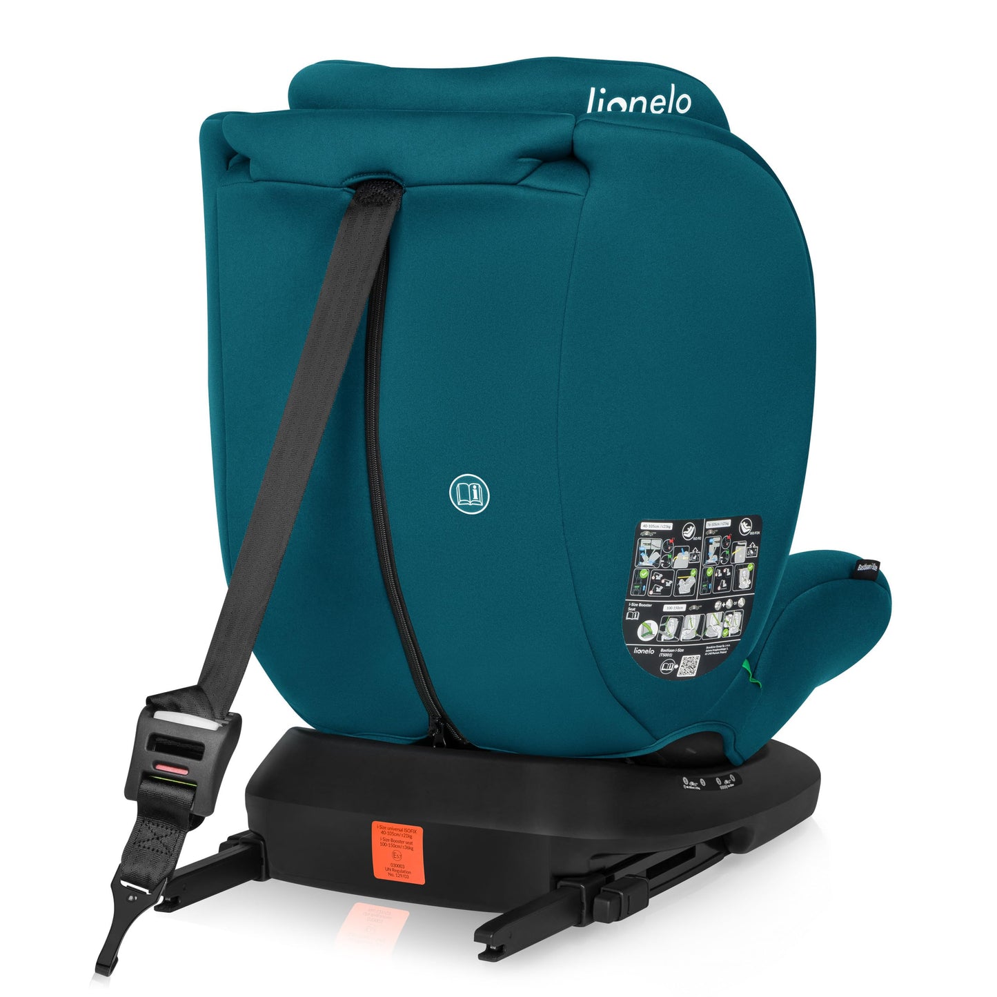 LIONELO Bastiaan i-Size One 360o drehbarer Autositz für Kinder von 40-150 cm, Montage in Fahrtrichtung und entgegen der Fahrtrichtung möglich, ISOFIX Pas TopTether Einstellbare Rückenlehne - Meloni2
