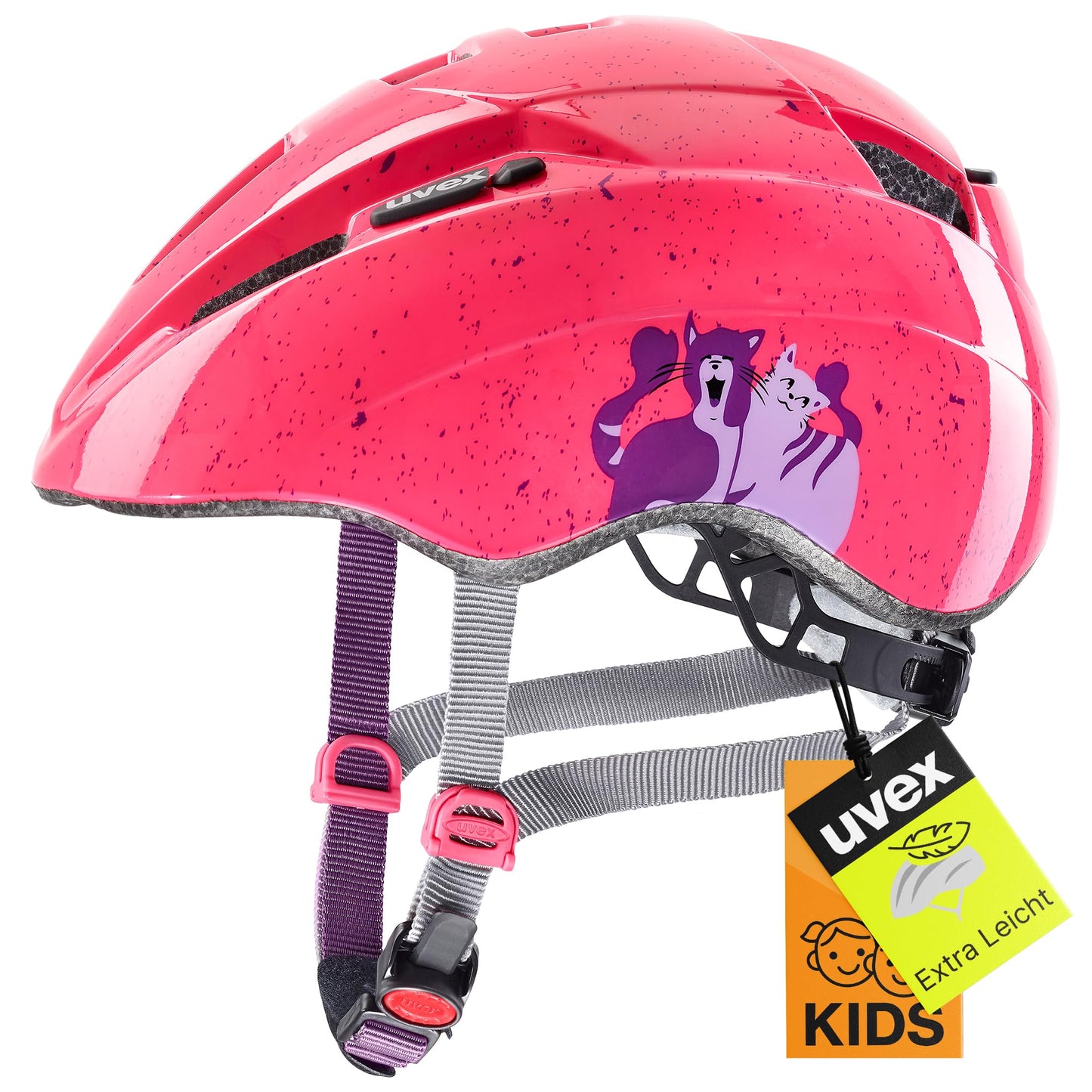 uvex Kid 2 - Lightweight bicycle helmet for children - individual size adjustment - expandable with LED light 