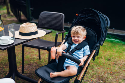 MoMi ESTELLE Reise Buggy Klein Zusammenklappbar - Kinderwagen Klappbar für Kinder bis 15kg ab 6 Monaten - Reisebuggy mit Liegefunktion - Kinderbuggy Leicht 7,5kg - 5-Punkt-Sicherheitsgurt