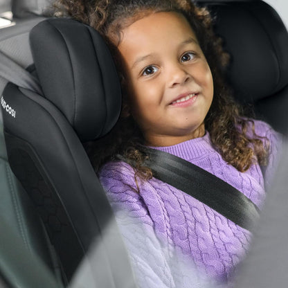 Maxi-Cosi Titan S Comfort i-Size, atmungsaktive Komfortstoffe, mitwachsender Kindersitz, 15 Monate–12 Jahre (76–150 cm), ISOFIX Kindersitz Auto, 5 Sitzposition & 13 Kopfstützenstufen, Authentic Black - Meloni2