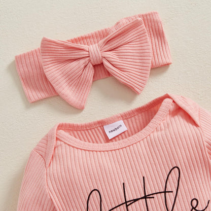 Geagodelia Baby Girl Romper + Headband Newborn Clothing Outfit Jumpsuit Baby Clothes Soft Baby Romper 