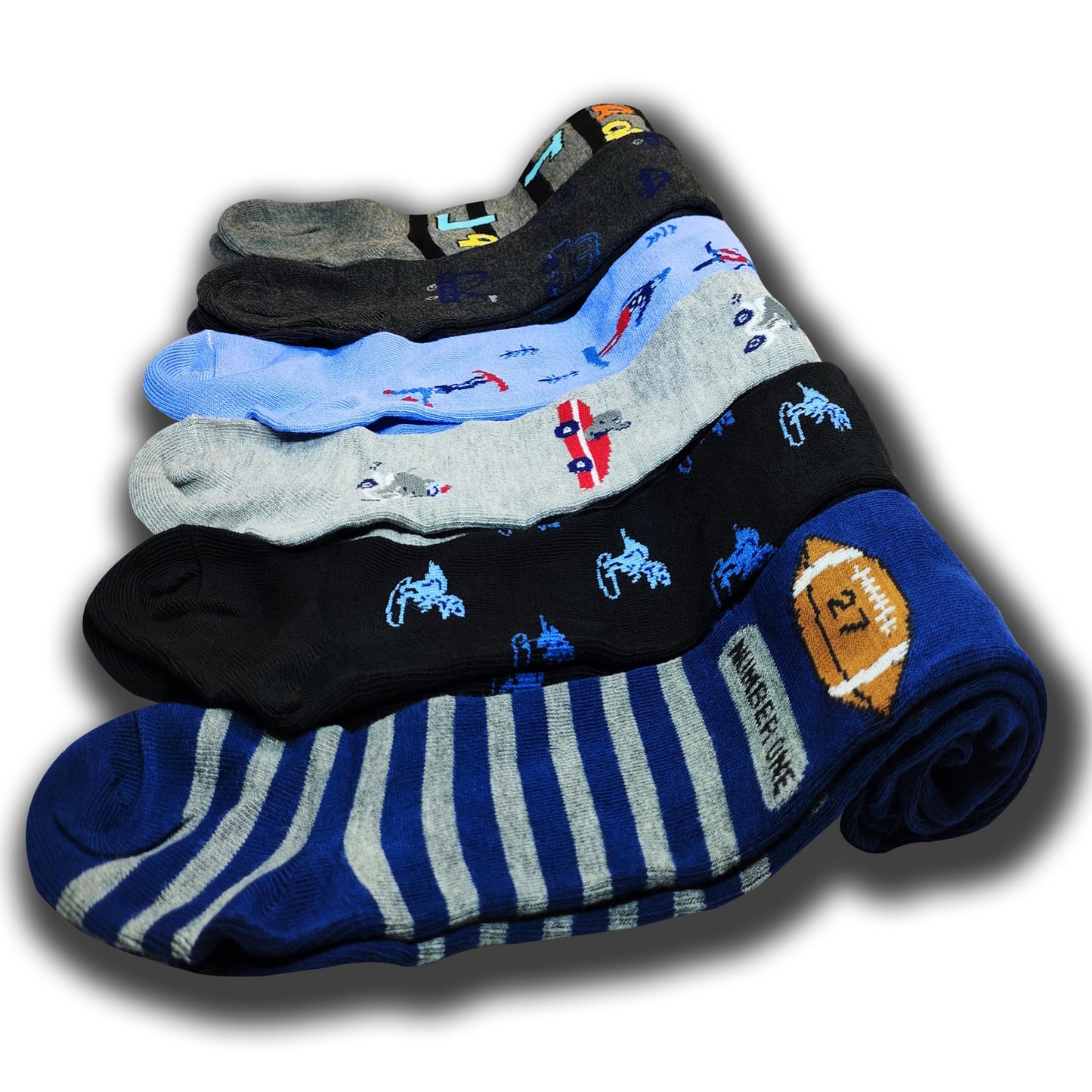 MRCC 12777 Pack of 6 Boys' Children's Knitted Tights Fine Knitted Cotton