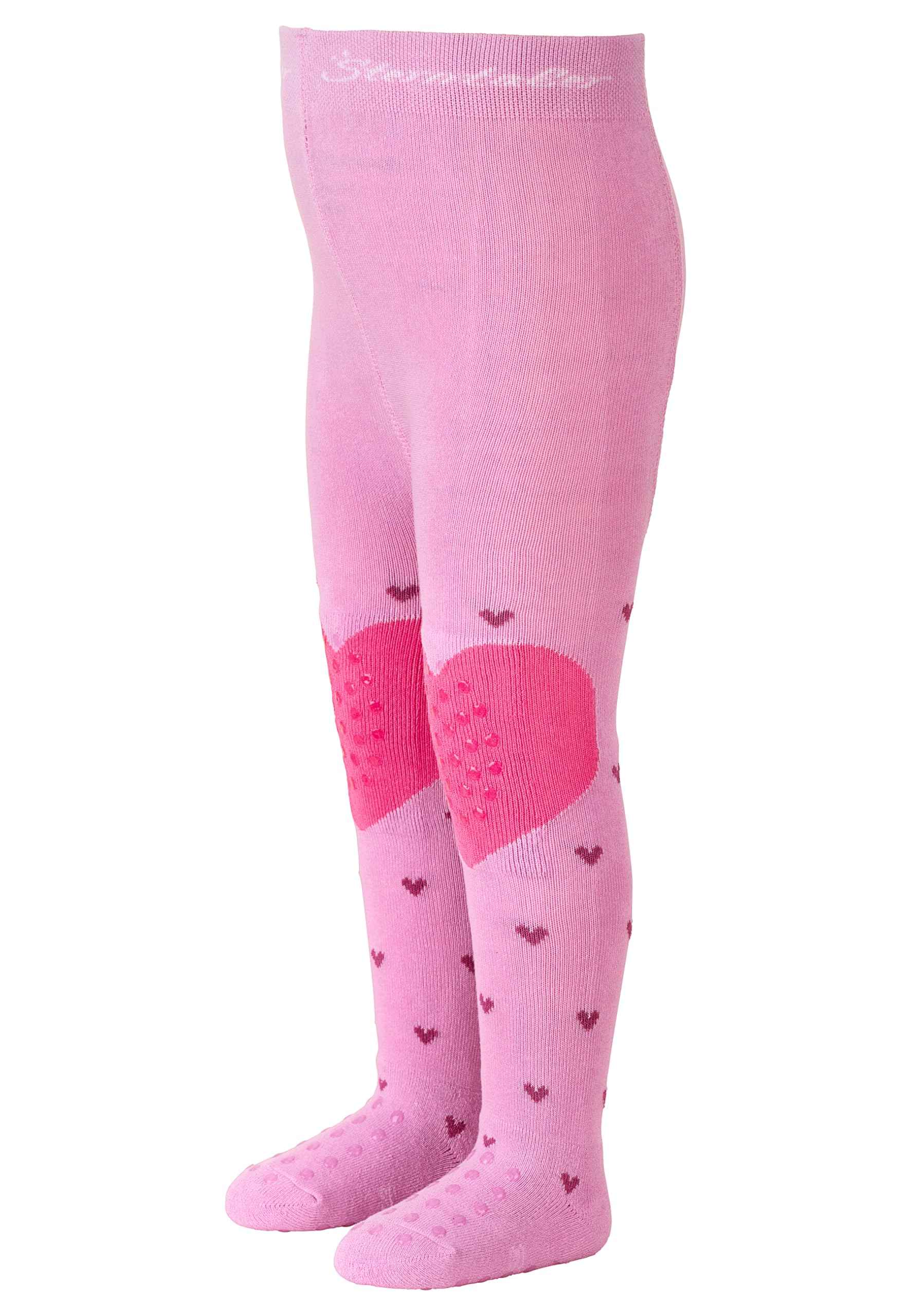 Sterntaler Crawling Tights Mouse - ABS Tights for Girls - Children's Tights with Non-Slip Nubs on Knee, Instep and Sole - Crawling Tights for Crawling Adventures
