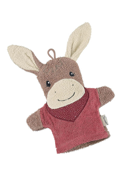 Sterntaler Spiel-Waschhandschuh Bär Ben, Größe: 22 x 24 cm, Mittelgrün
