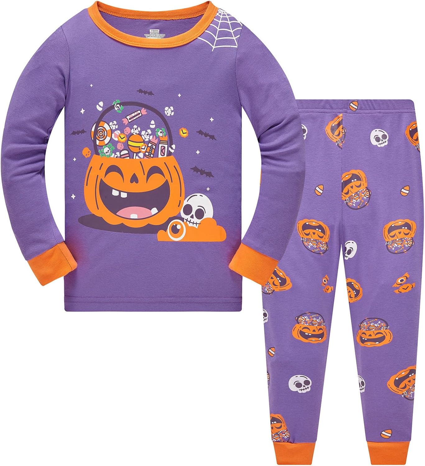 TEDD Girls' Pyjamas, Cotton, Cute, Unicorn, Long Sleeves, Two-Piece Pyjamas Set, Kids’ Sleepwear, Winter, Christmas, Sizes 1-12 Years