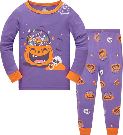 TEDD Girls' Pyjamas, Cotton, Cute, Unicorn, Long Sleeves, Two-Piece Pyjamas Set, Kids’ Sleepwear, Winter, Christmas, Sizes 1-12 Years