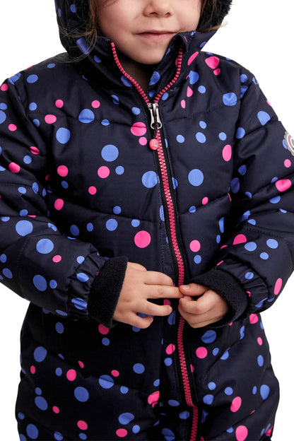 Killtec Unisex Kinder Karter Mini Jumpsuit in Daunenoptik mit Kapuze
