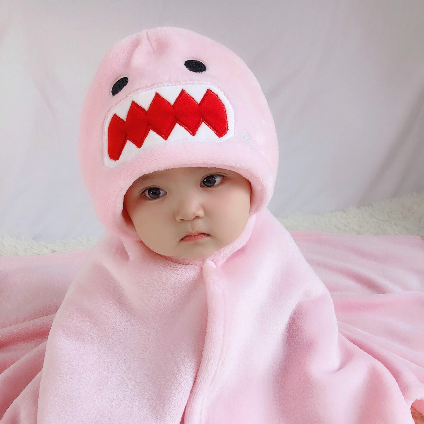 Doladola Baby Decke Babys Tier Design，Flanell Kinder Decke Kapuzenhandtuch für Mädchen und Jungen，Baby Kapuze Badeponcho Kinder Warm（gelbe Ente）