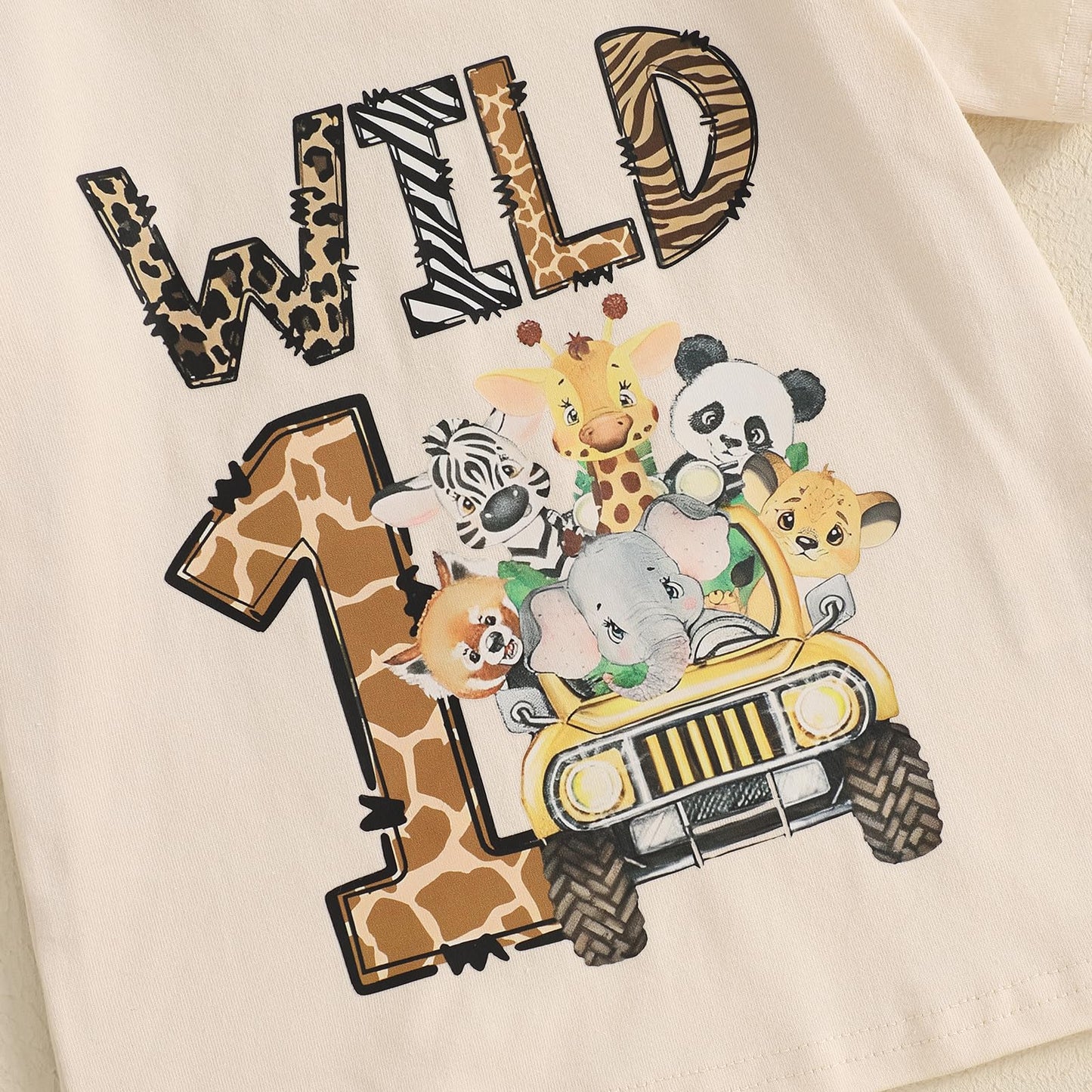 Baby Junge 1. Jahr Geburtstags T-Shirt Wild One Kurzarm Oberteil Baby Mein Erster Geburtstags Outfit Sommer Kleidung