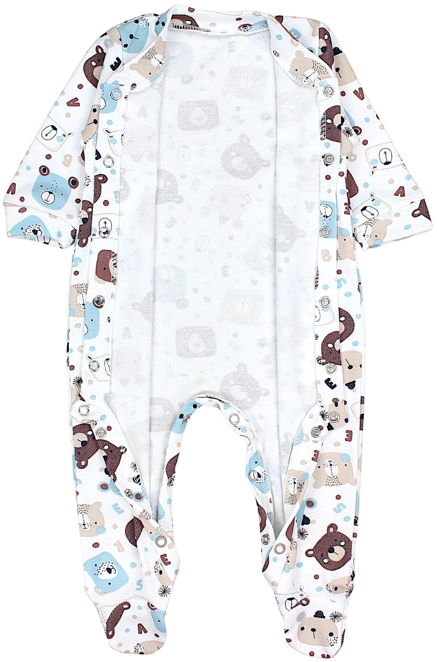 TupTam Baby Jungen Schlafstrampler Langarm Strampler Schlafanzug mit Fuß 3er Pack