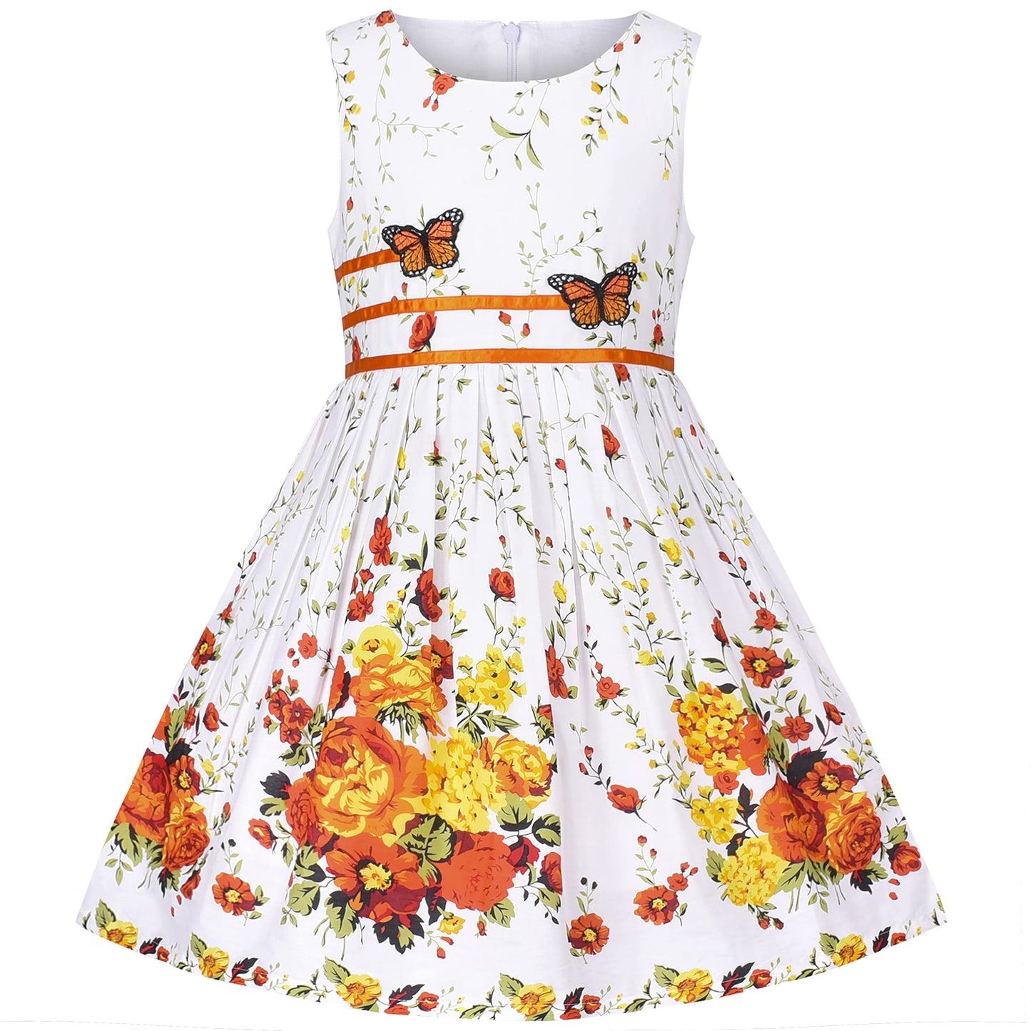 Sunny Fashion Mädchen Kleid Lila Rose Doppelklicken Krawatte Party Kids Trägerkleid Gr. 98-146