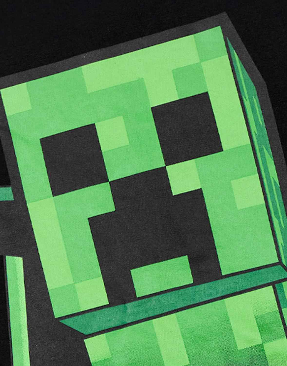 Minecraft Boys Hooded Sweatshirt | Kids & Teenagers Black Graphic Hoodie | Game Sprite Jumper Creeper Block Pop Out Sweatshirt | Gamer Merchandise Gift for Him