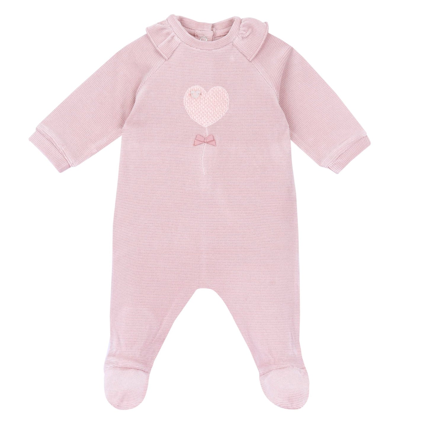 Chicco, Baby-Strampler für Jungen und Mädchen aus warmem und weichem Velours, mit praktischer Knopföffnung, ideal für den Winter, Babykleidung für 0-24 Monate, entworfen in Italien