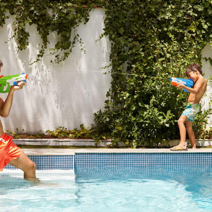 Delycazy Wasserpistole für Kinder, 2 Stücke Wasserpistole mit 10 Meter Großer Reichweite Super Wasser Soaker Spritzpistole 650ML Wasserspritzpistole Schwimmbad Strand Outdoor Spielzeug für Erwachsene