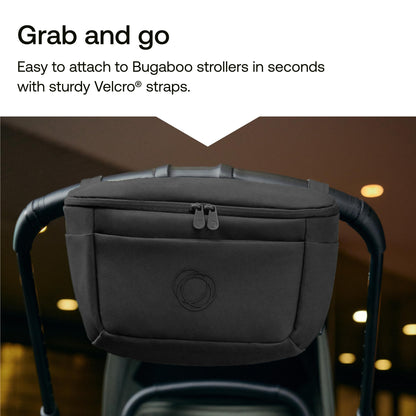 Bugaboo Kinderwagen Organizer-Tasche mit leicht zugänglichen Fächern. Praktisches Accessoire für alle Baby-Essentials in Midnight Black