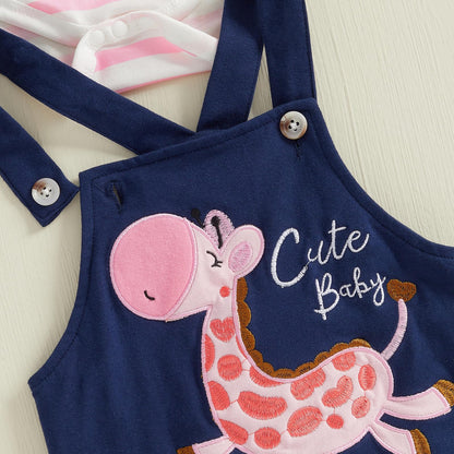 Baby Jungen Kleidung Strampler Latzhose Set Kleidung Sets für Jungen Baby Set Neugeborenes Geschenk