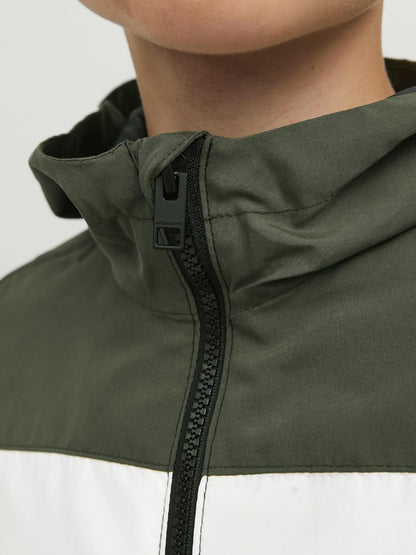 JACK &amp; JONES Jjerush Blocking Hood Bomber Sn Jr Boys Jacket 