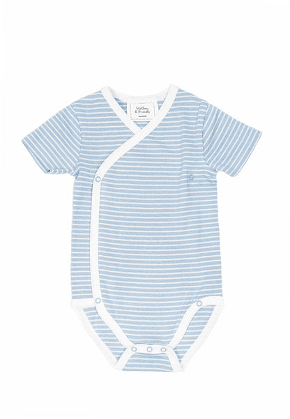 Stellou & friends Baby Body, 100% Bio-Baumwoll Wickelbody 3er MultiSet, kuschelweiche und hochwertige Kinder Kleidung für Jungs und Mädchen, Langarm & Kurzarm-body, OEKO-TEX 100 Zertifiziert