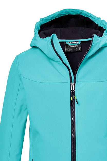 Killtec Mädchen Kos 145 Grls Sftshll Jckt Softshelljacke/Outdoorjacke mit Kapuze