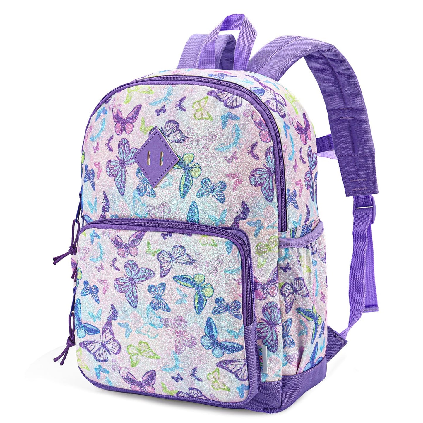 Rucksack für Mädchen, 4-6 Jahre, Schulrucksack mit Seitentaschen und Brustgurt, 127-Einhorn, one size, Niedlich