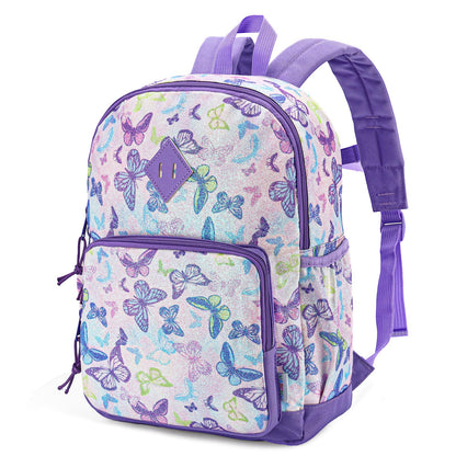 Rucksack für Mädchen, 4-6 Jahre, Schulrucksack mit Seitentaschen und Brustgurt, 127-Einhorn, one size, Niedlich