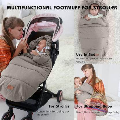 Fußsack Fusssack Footmuff Fußsäcke für Kinderwagen Buggy Universal Winter Baby