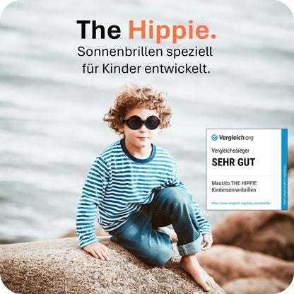 Mausito Sonnenbrille Kinder 6-24 Monate & 2-5 Jahre | VERGLEICHSSIEGER Kindersonnenbrille 100% UV-Schutz | BIEGSAM | Schadstofffreie Kindersonnenbrillen mit Band | Europäisches Design für Kinder