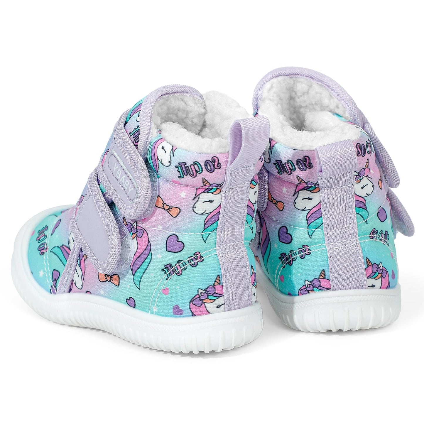 MASOCIO Winter Shoes Baby Boots Boys Girls Toddler Winter Boots Plush Flat Rubber Non-Slip Size 19-27 EU