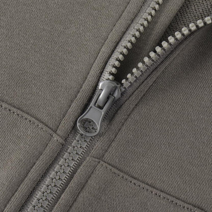 Spring&Gege Jungen Hoodie Sweatjacke Basic Einfarbig Baumwoll Kapuzenjacke für Kinder（3-12 Jahre）