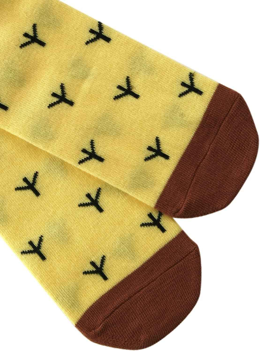 CISMARK Girls' Knee Socks 6 Pairs for Children Gifts Long Funny Children's Socks Animal Cotton Socks 3-12 Years