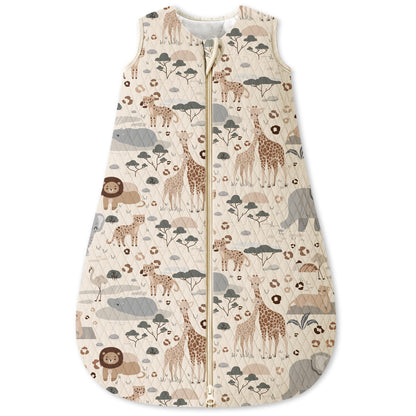 Unnivoll Baby Winter Sleeping Bag, 2.5 Tog, Baby Sleeping Bag, 0-6 Months, Cotton Baby Sleeping Bag, Newborn Winter Sleeping Bag, Baby, Warm and Soft, 67 cm, for Boys and Girls, Green